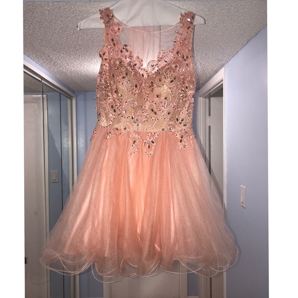 Blush/pink short special occasion dress